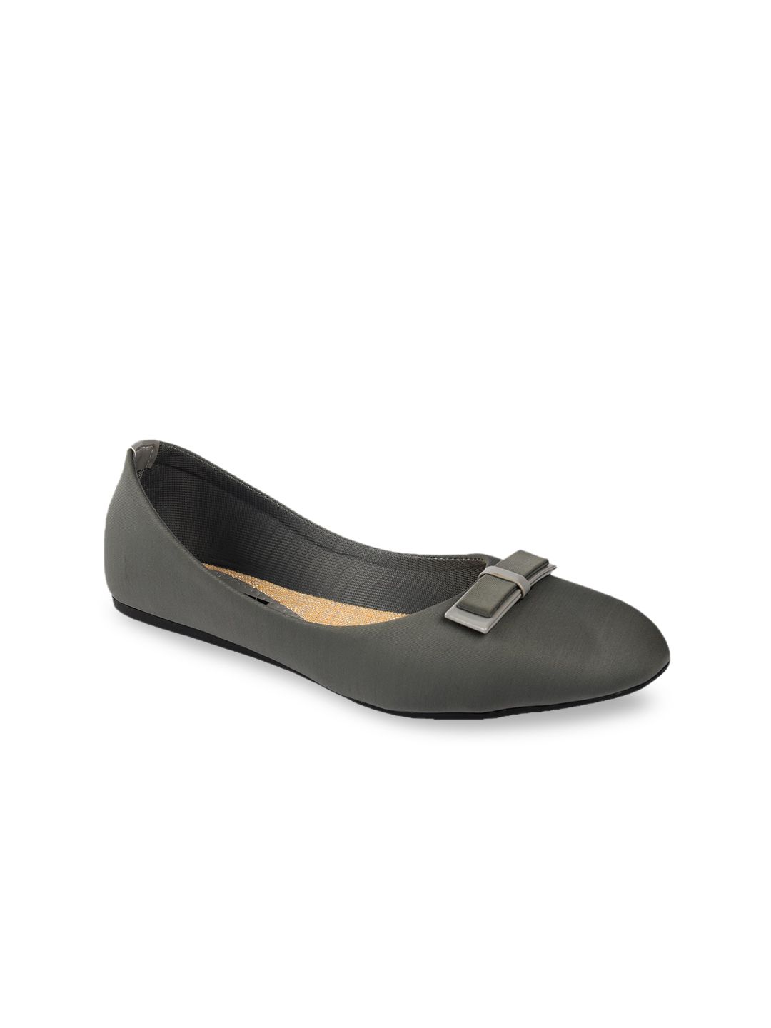 WOMENS BERRY Woman Grey Ballerinas with Buckles Flats