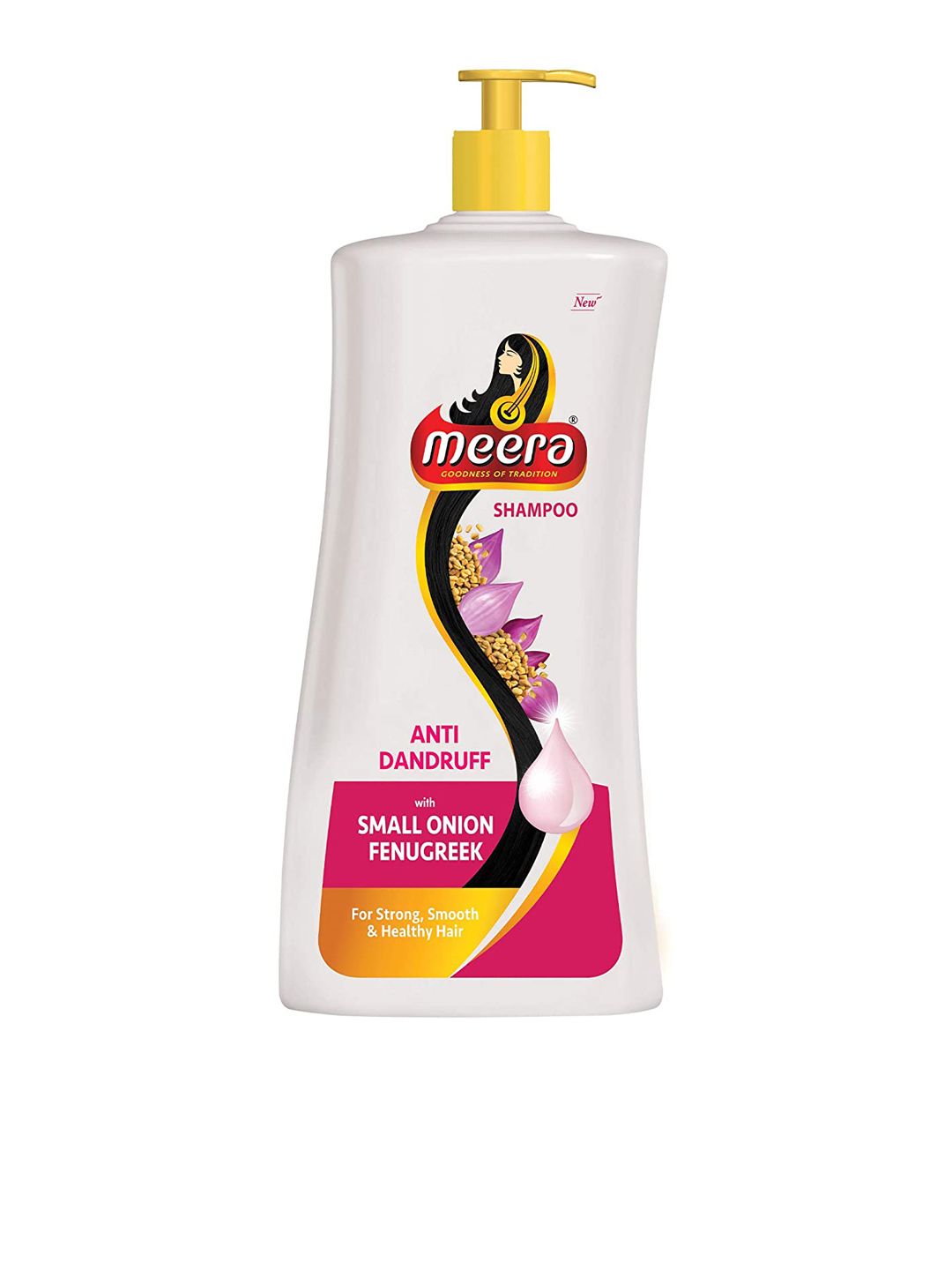 Meera GOODNESS OF TRADITION Anti-Dandruff Shampoo with Small Onion and Fenugreek 650 ml Price in India