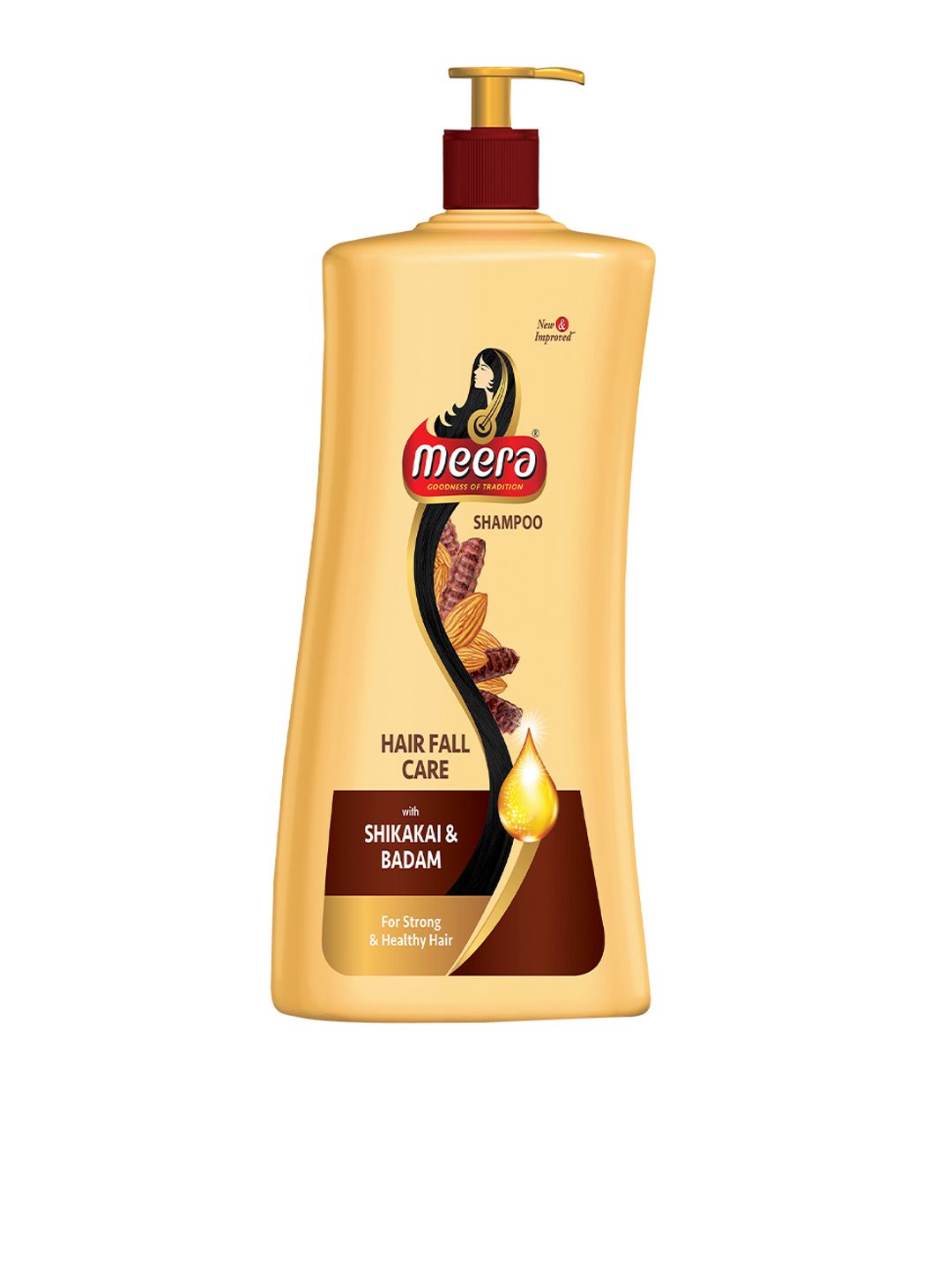 Meera GOODNESS OF TRADITION Hairfall Care Shampoo With Badam and Shikakai 1000ml Price in India