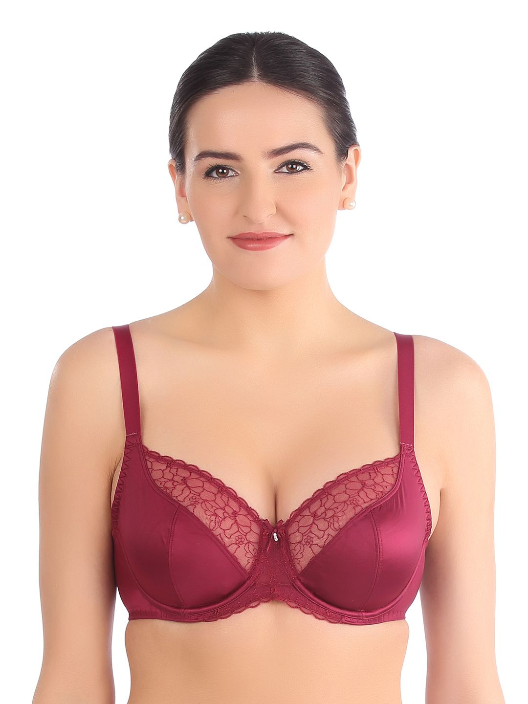 Triumph Maroon Full-Coverage Bra 226I963 7H