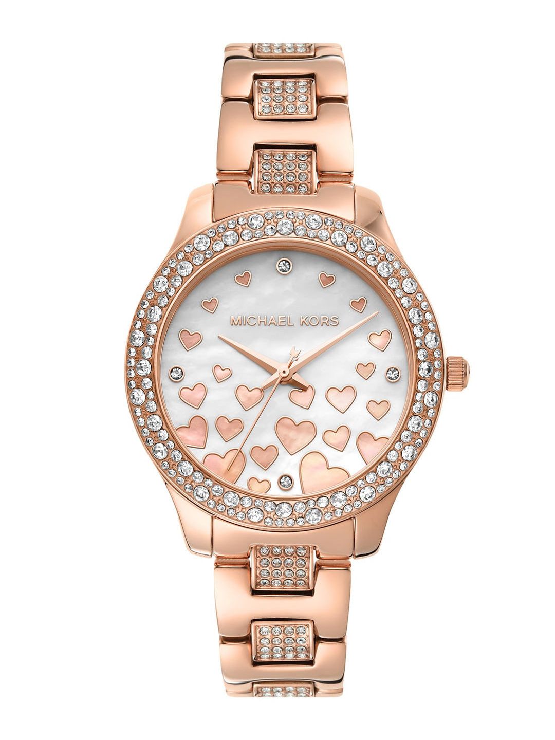 Michael Kors Women Liliane Rose Gold Watch MK4597 Price in India