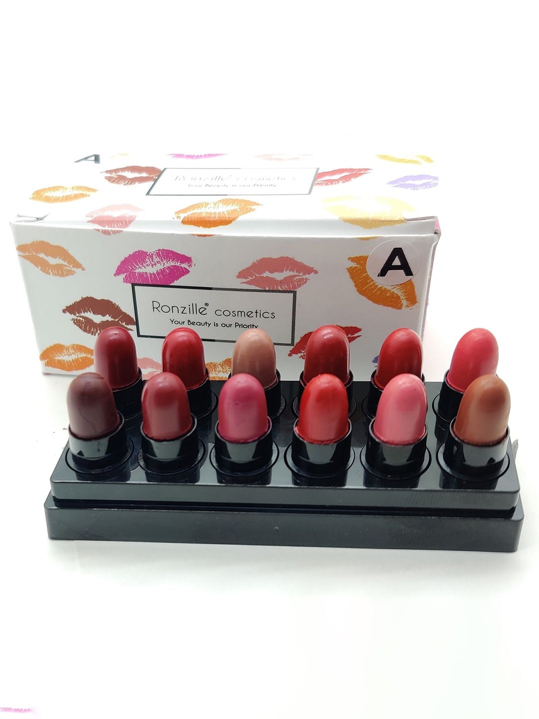 Ronzille Set of 12 Multi Bullet Mini Lipstick Price in India