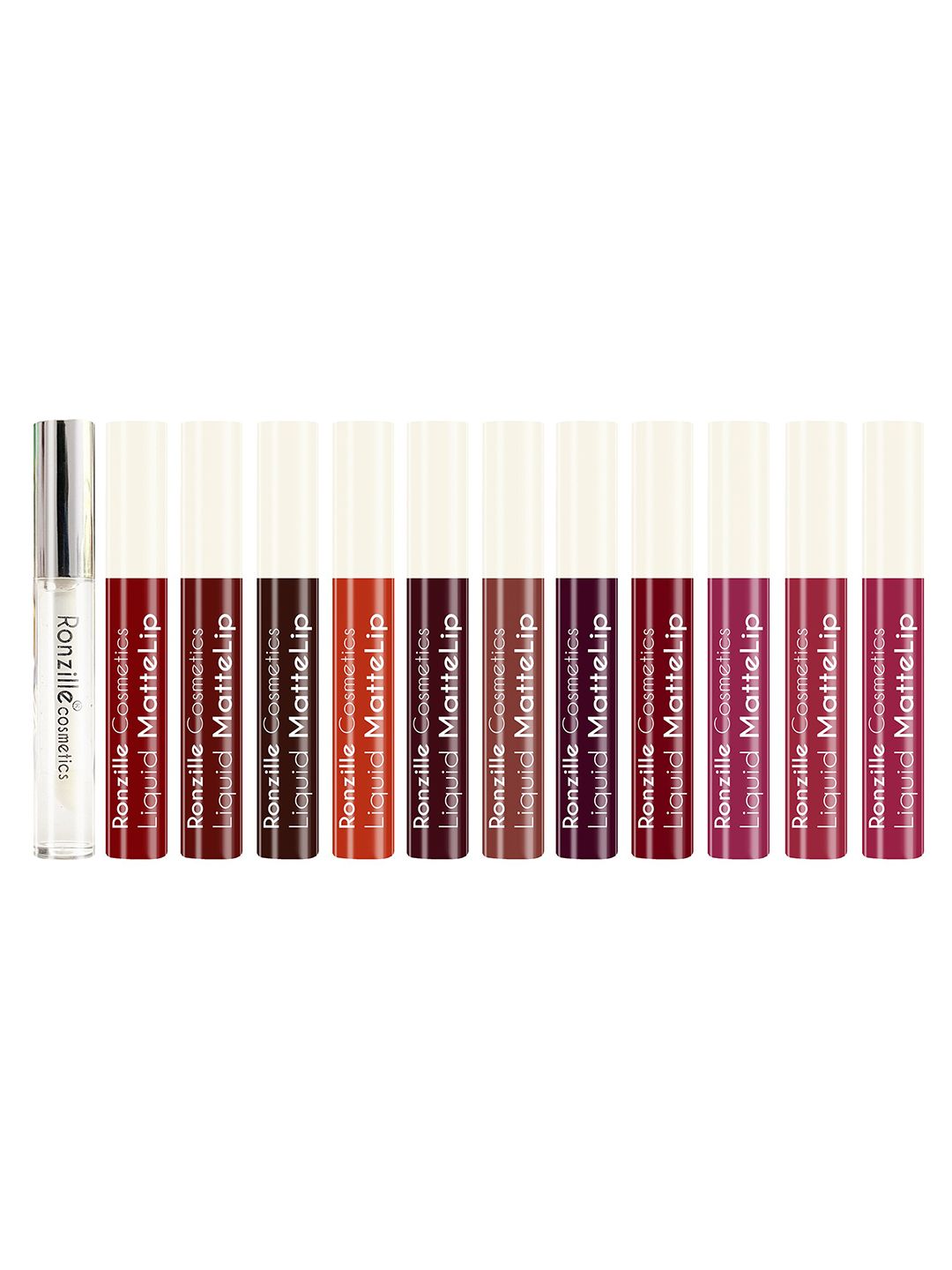 Ronzille Set of 12 Multicoloured Liquid Lipstick Price in India