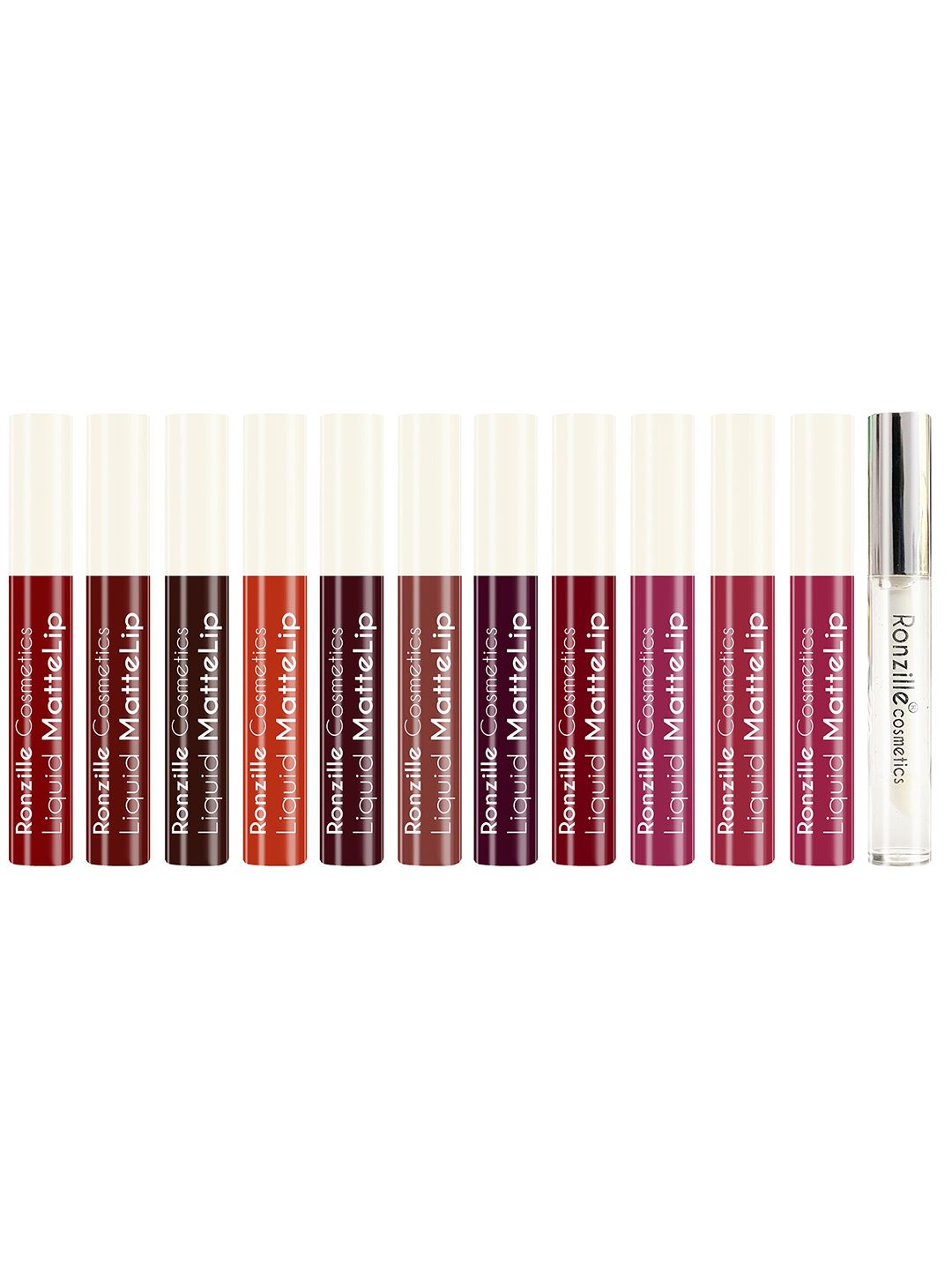 Ronzille Set of 12 Multi Liquid Lipsticks Price in India