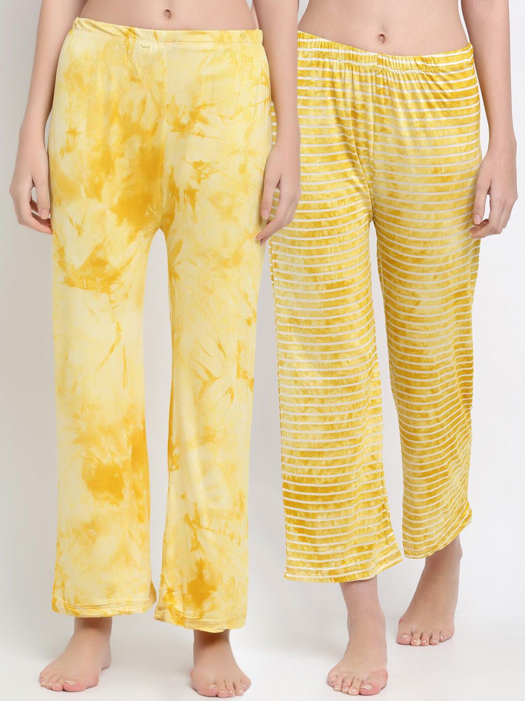 armure Women Yellow Pack Of 2 Lounge Pants Price in India