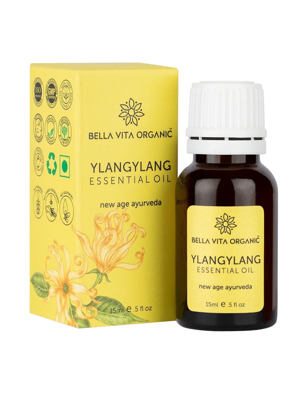 Bella Vita Ylang Ylang Organic Essential Oil 15ml Price in India