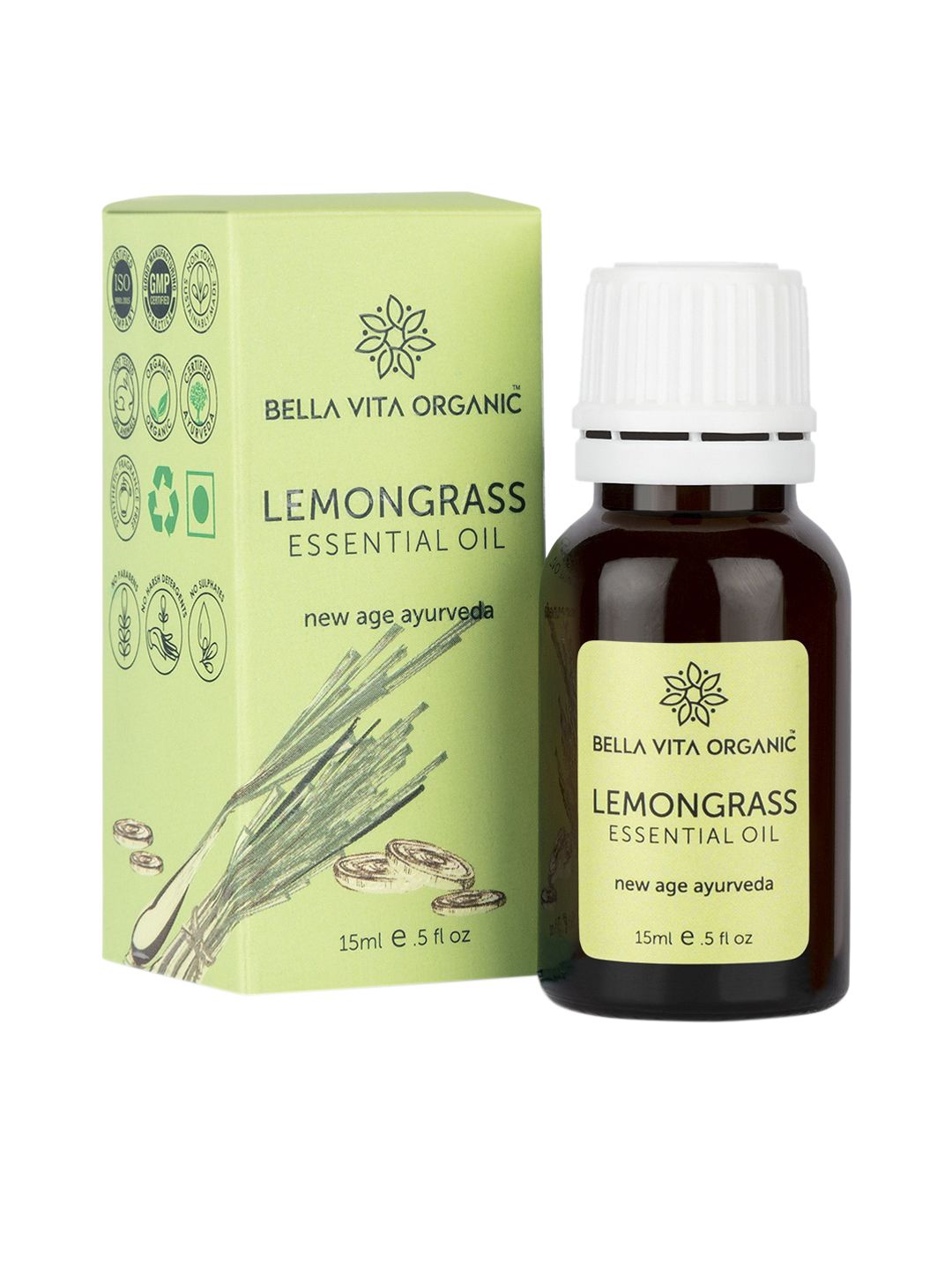Bella Vita Organic Lemongrass Essential & Aroma Oil Price in India