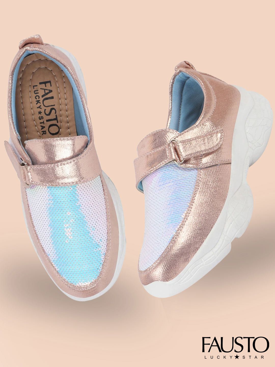 FAUSTO Women Pink Woven Design PU Slip-On Sneakers Price in India