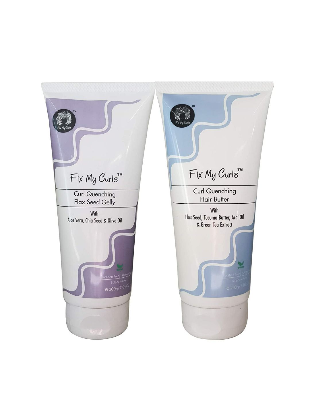 Fix My Curls Set of 2 Moisture Styling Curl Quenching Creame For Curly And Wavy Hair Price in India