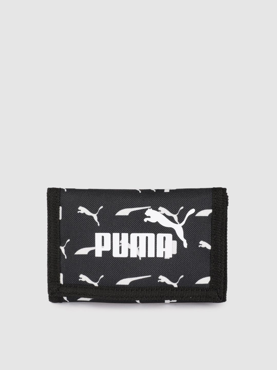 Puma Unisex Black Printed Three Fold Wallet Price in India