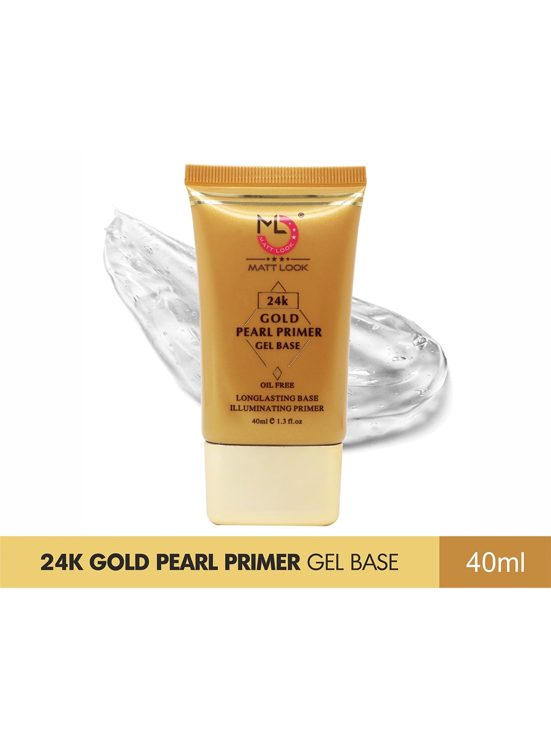 MATTLOOK 24K Gold Oil Free & Longlasting Pearl Primer Gel Base 40ml Price in India