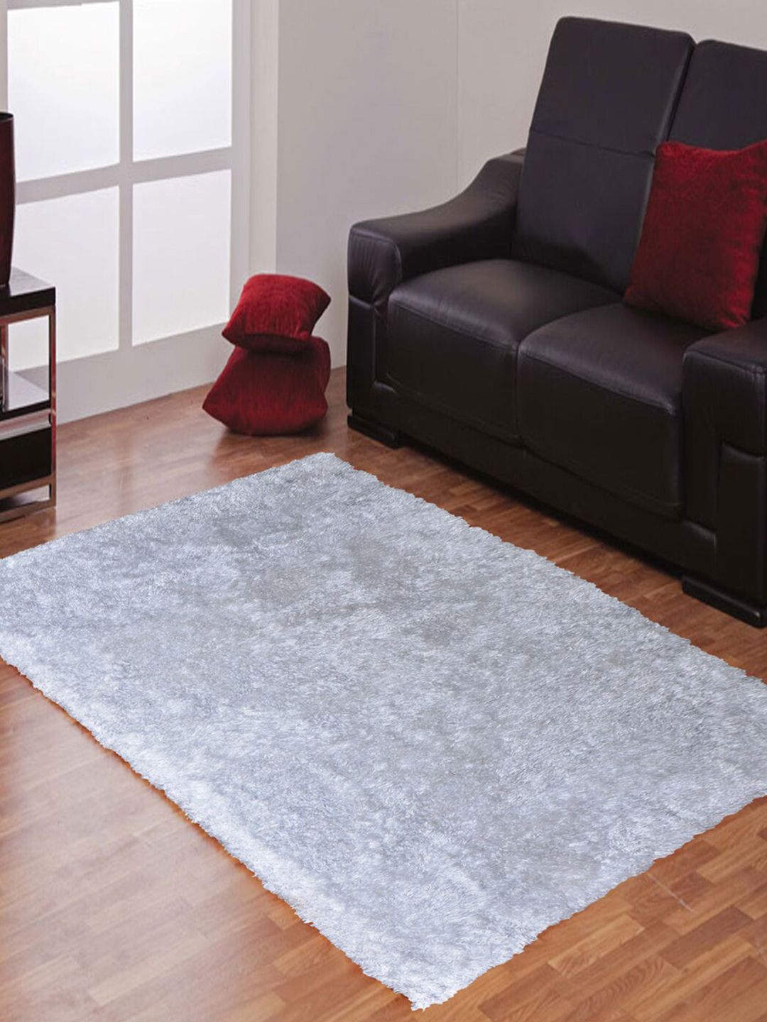 AVI Living White Solid Anti-Skid Carpet Price in India