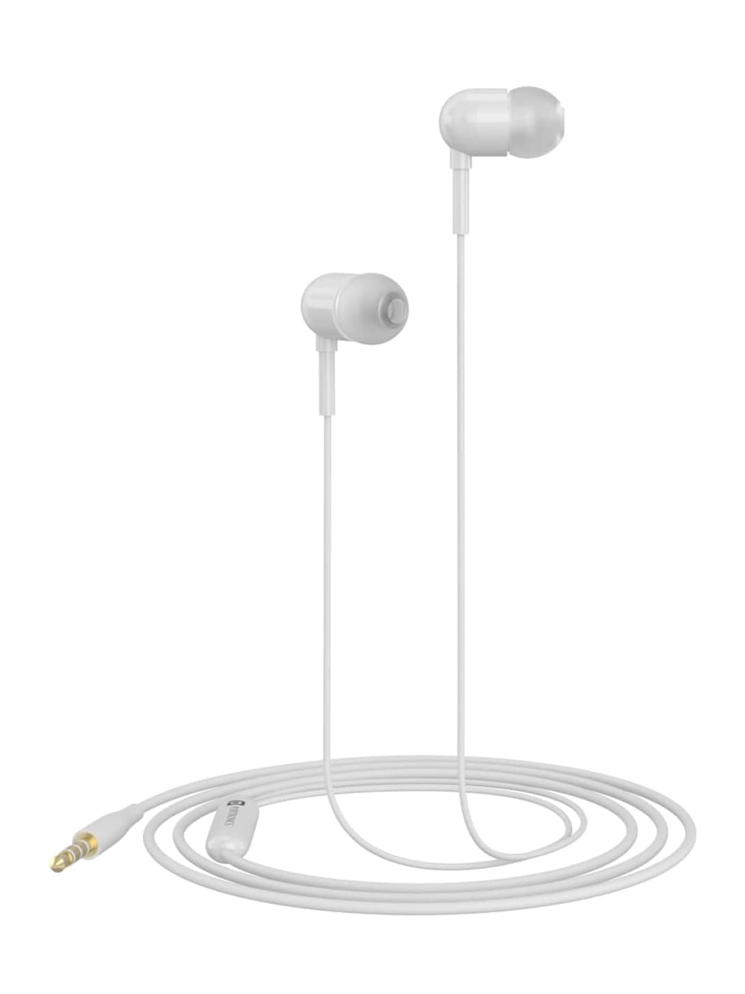 Portronics White Solid Conch 50 In-Ear Wired Earphone Price in India