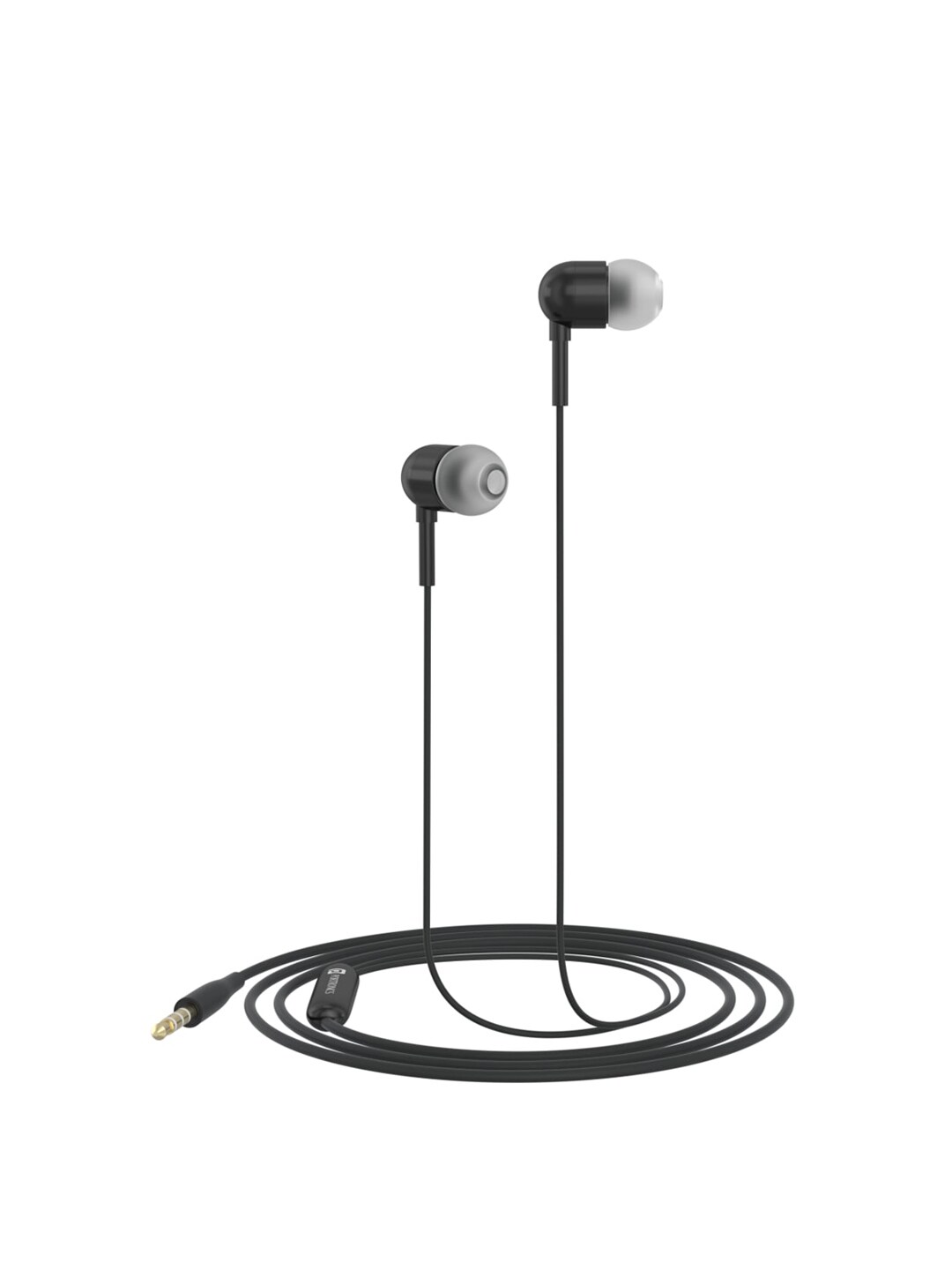 Portronics Black Solid Conch 50 in-Ear Wired Earphone Price in India