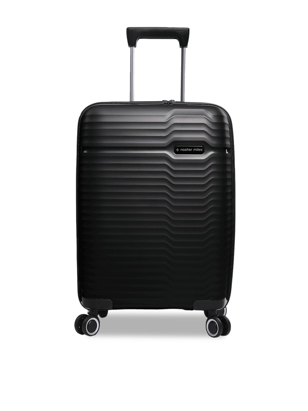 Nasher Miles Black Sahara Textured Hard-Sided Cabin Trolley Suitcase Price in India