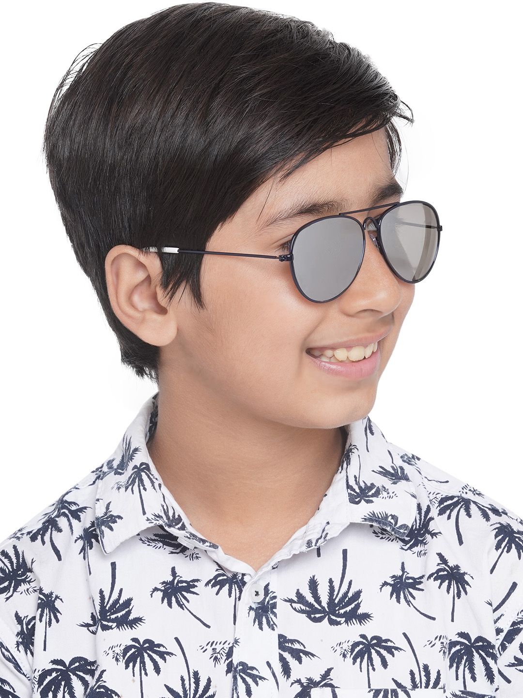 Carlton London Boys Mirrored Lens & Black Aviator Sunglasses with UV Protected Lens