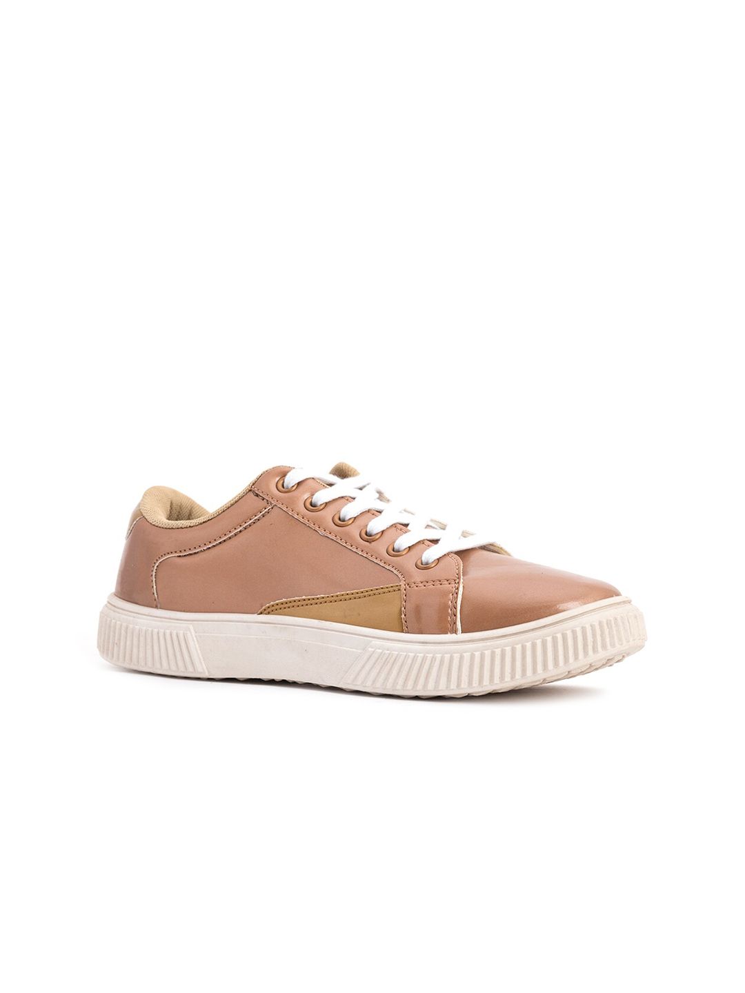 Khadims Women Beige Colourblocked Sneakers Price in India