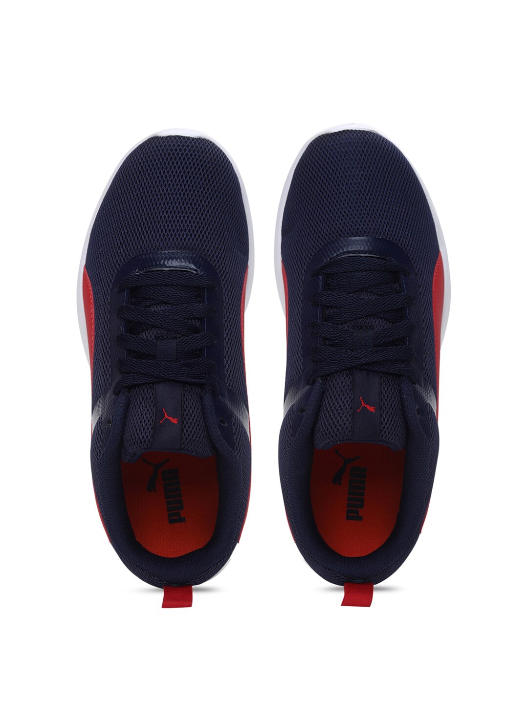 Puma Women Navy Blue & Red Concave Plus Running Shoes Price in India
