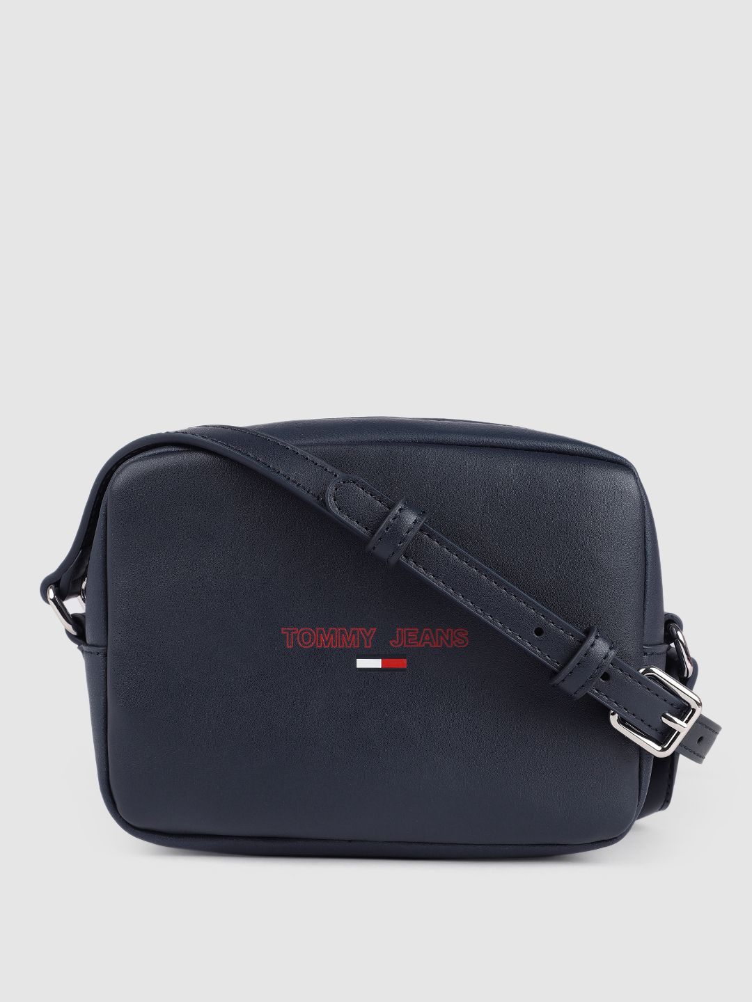 Tommy Hilfiger Navy Blue Solid Sling Bag Price in India