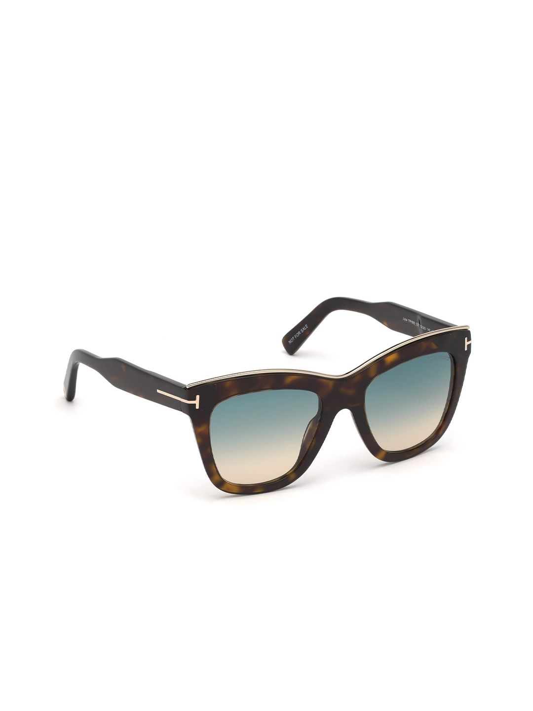 Tom Ford Women Green Square Sunglasses With UV Protected Lens Price in India