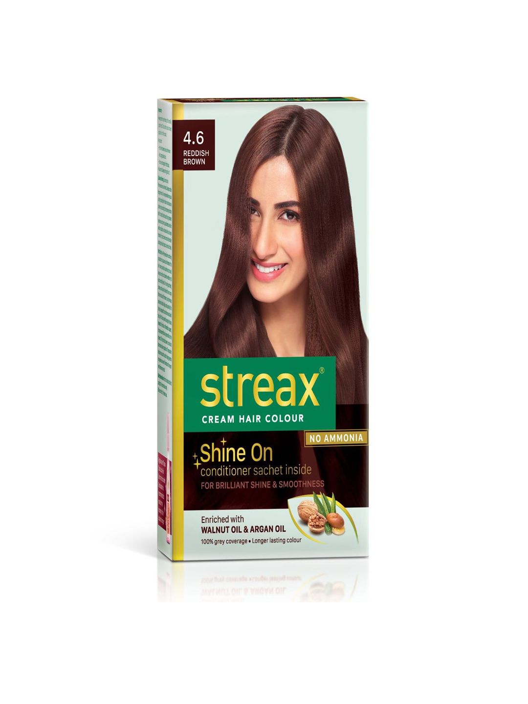 Streax Cream Hair Colour - 4.6 Reddish Brown 120ml Price in India
