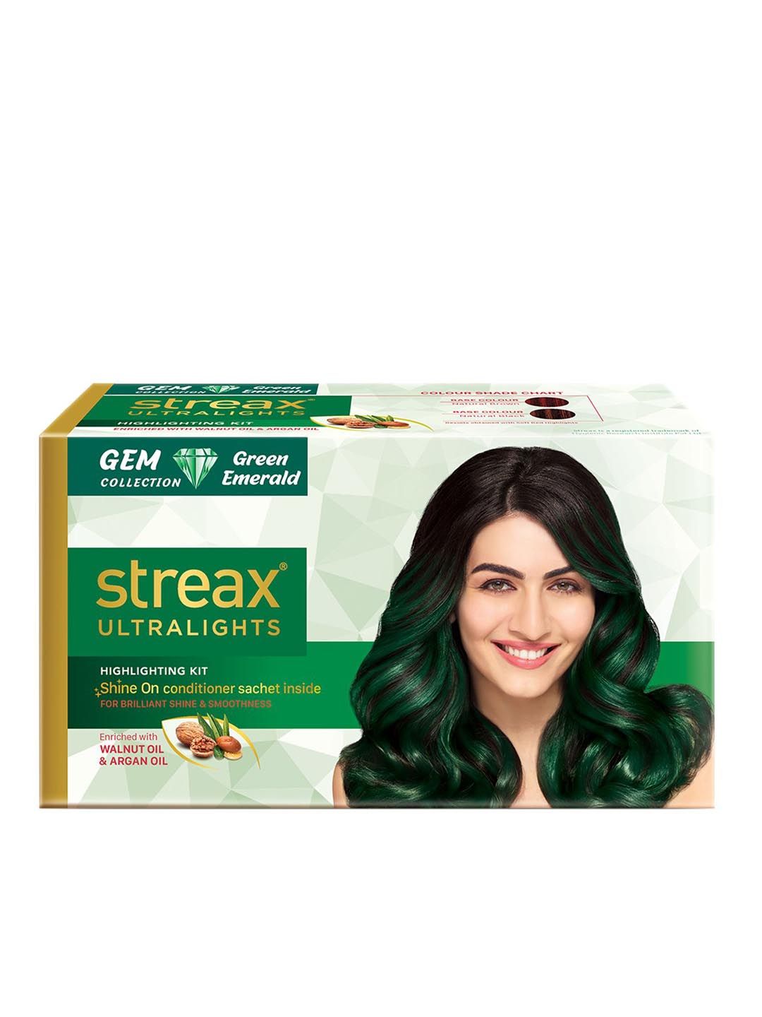 Streax Ultralights Gem Collection - Green Emerald 60ml Price in India