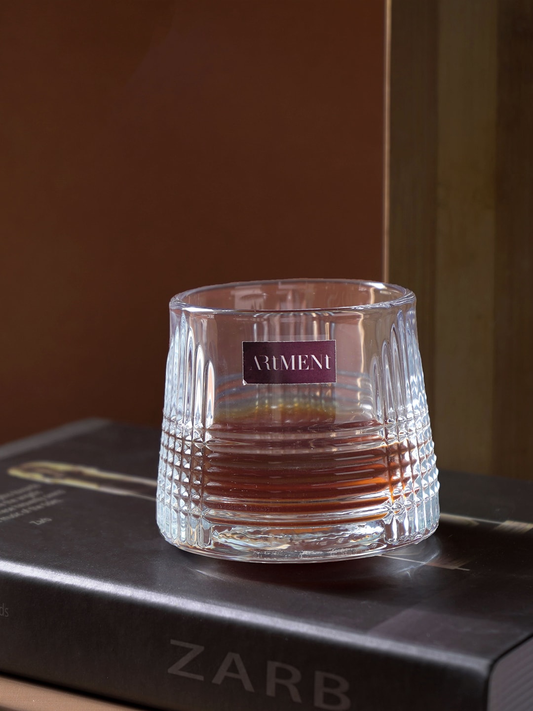 THE ARTMENT Set of 4 Transparent Textured Wine Glasses Price in India