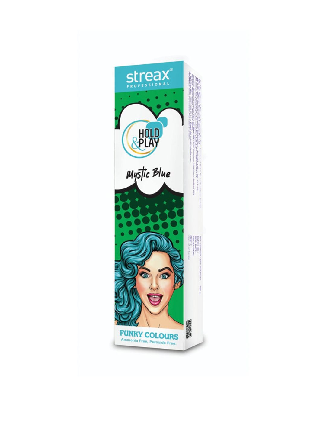 Streax Professional Hold & Play Funky Colours - Mystic Blue- 100 g Price in India