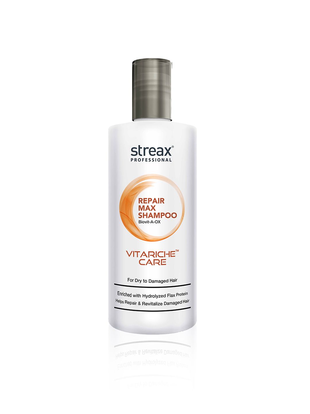 Streax Professional Vitariche Care Repair Max Shampoo for Dry to Damaged Hair - 300 ml