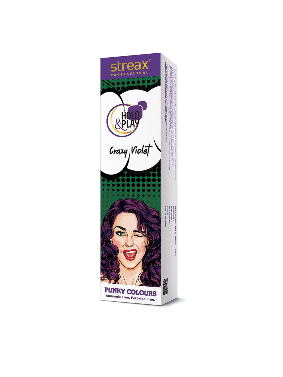 Streax Professional Hold & Play Funky Colours Crazy Violet- 100 g Price in India