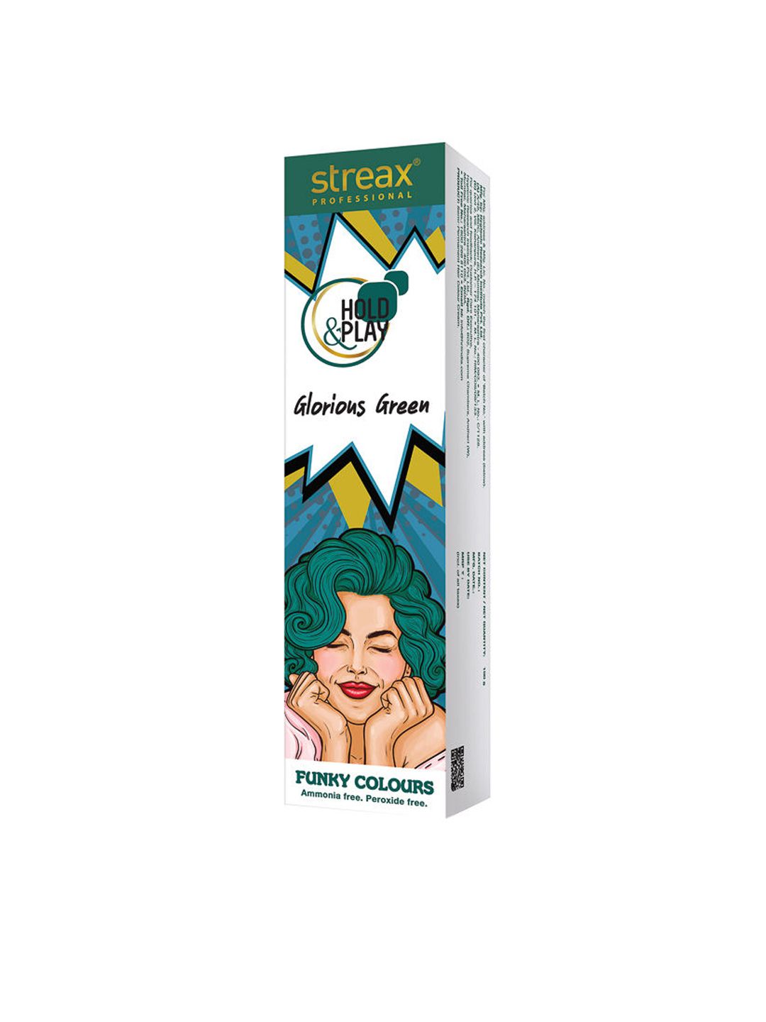 Streax Professional Hold & Play Funky Colours Glorious Green- 100 g Price in India