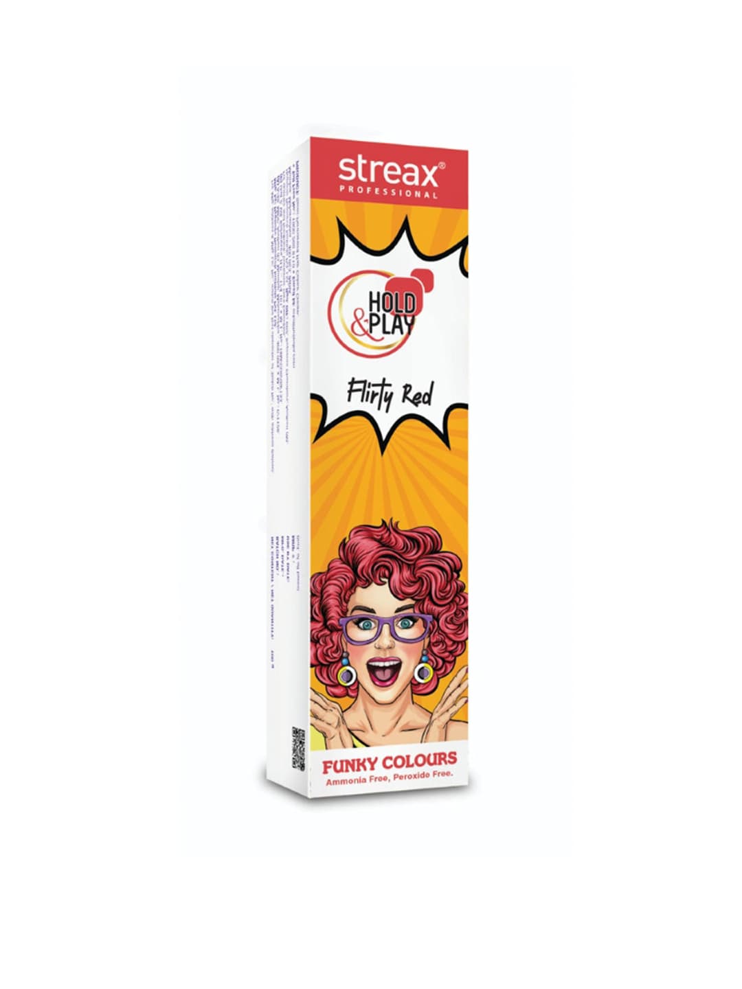 Streax Professional Hold & Play Funky Colours Flirty Red- 100 g Price in India