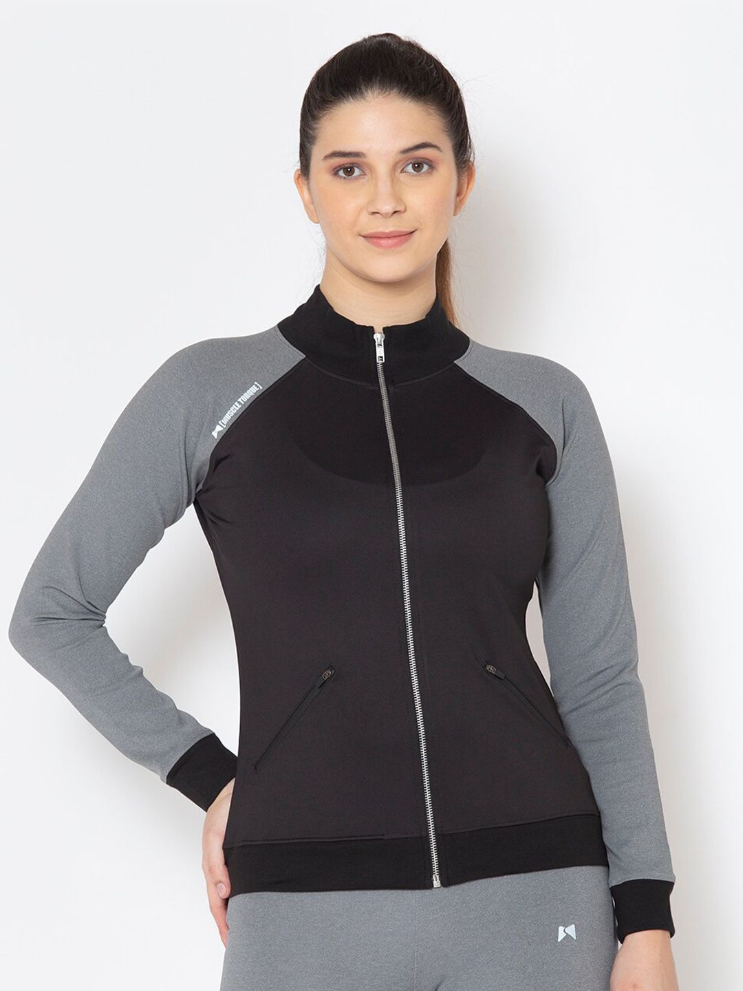 MUSCLE TORQUE Women Black Sweatshirt Price in India