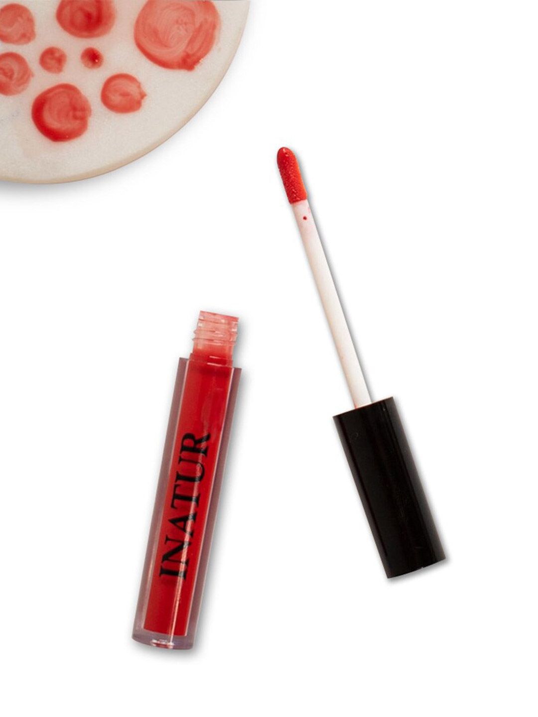 Inatur Red Lip Gloss - Cherry Red 1.6 ml Price in India