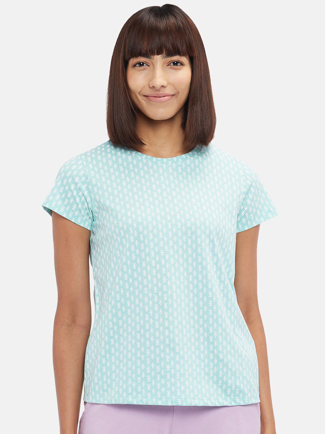 Dreamz by Pantaloons Blue Print Lounge tshirt Price in India
