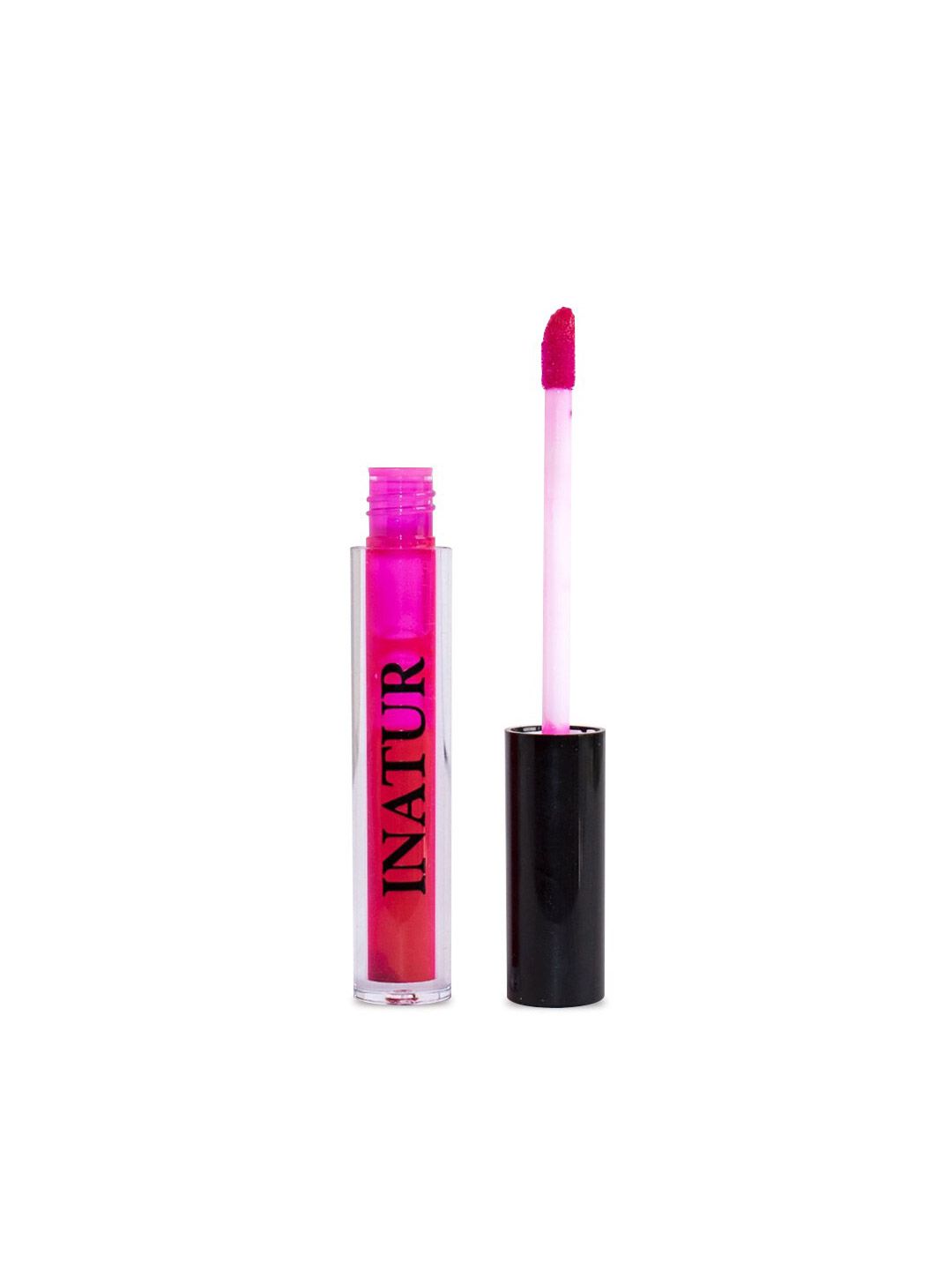 Inatur Lip Gloss - Glam Pink 1.6 ml Price in India