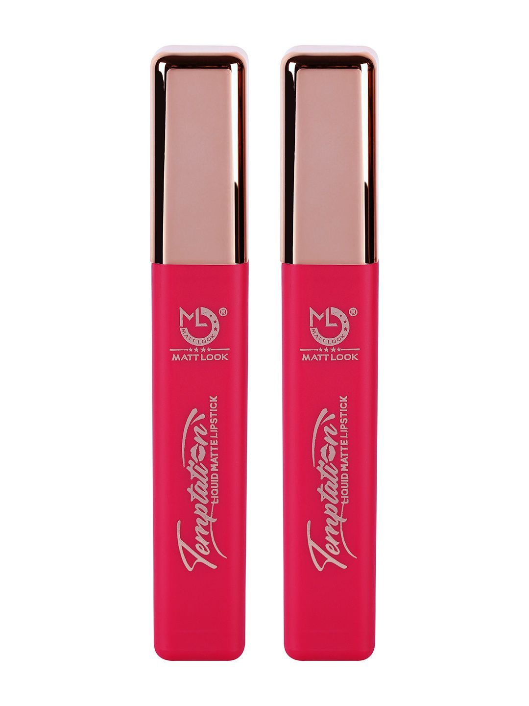 MATTLOOK Lip Makeup Temptation Liquid Matte Lipstick - Blood Red (Pack of 2) Price in India