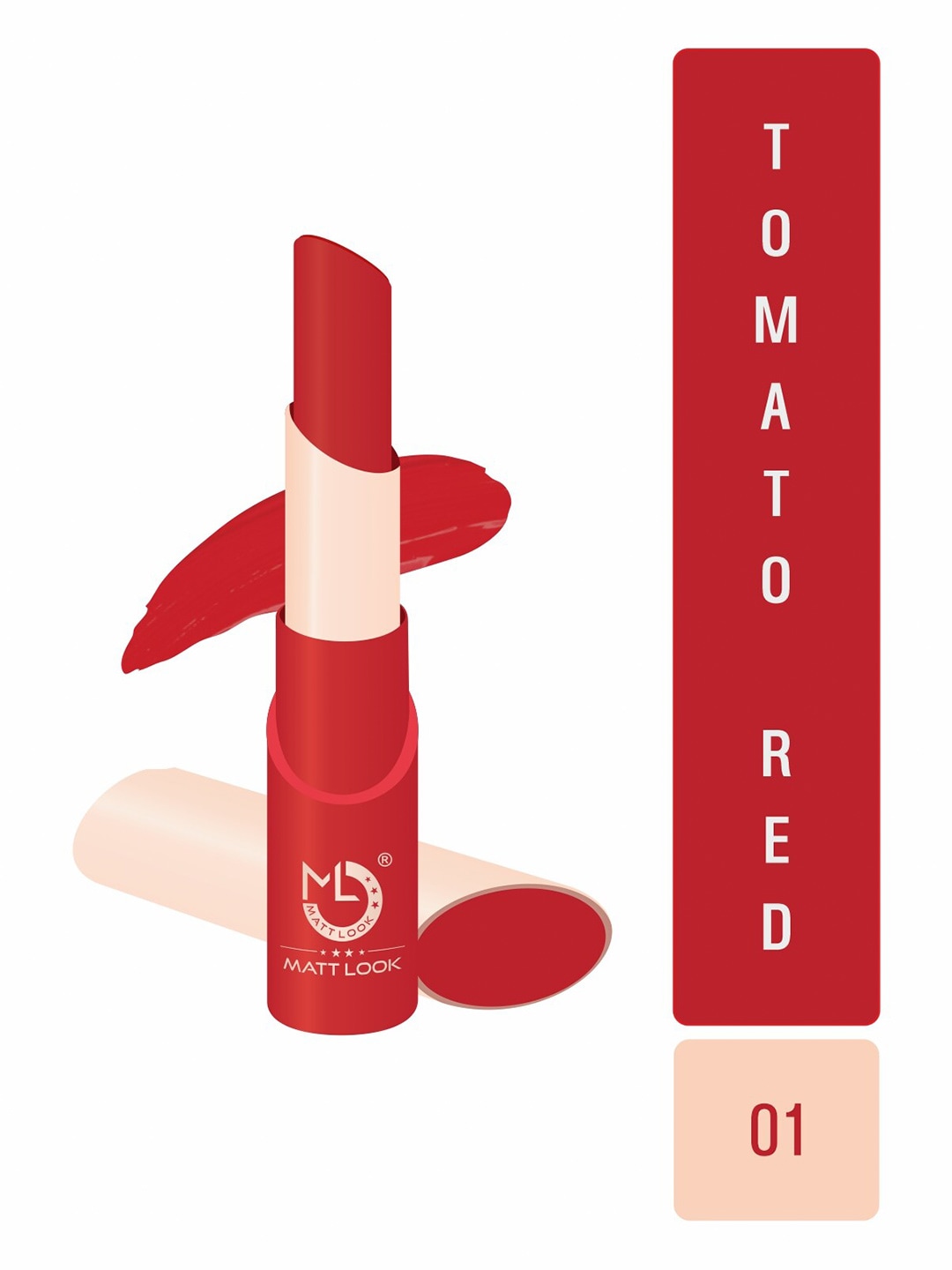 MATTLOOK Vivid Matte Lipstick - Tomato Red Price in India