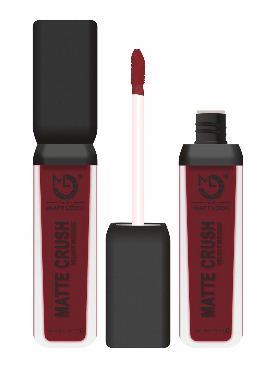 MATTLOOK Women Matte Crush Velvet Mousse Lipstick Vampire 10ml (Pack of 2) Price in India