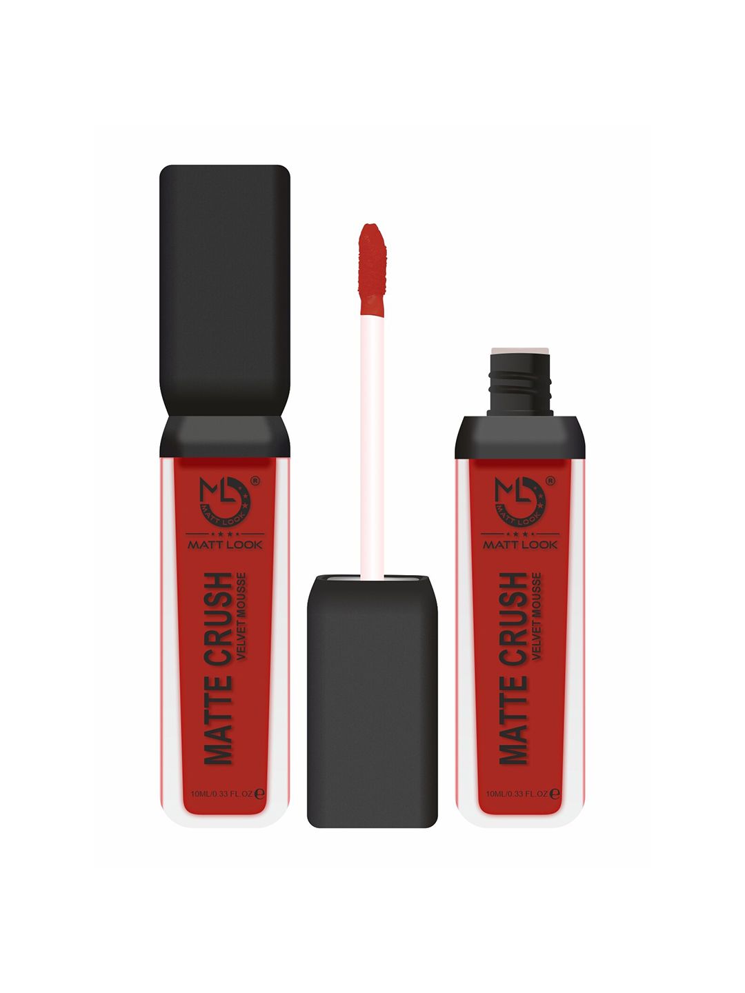 MATTLOOK Women Red Matte Crush Velvet Mousse Lipstick Sexy Red (Pack of 2) Price in India