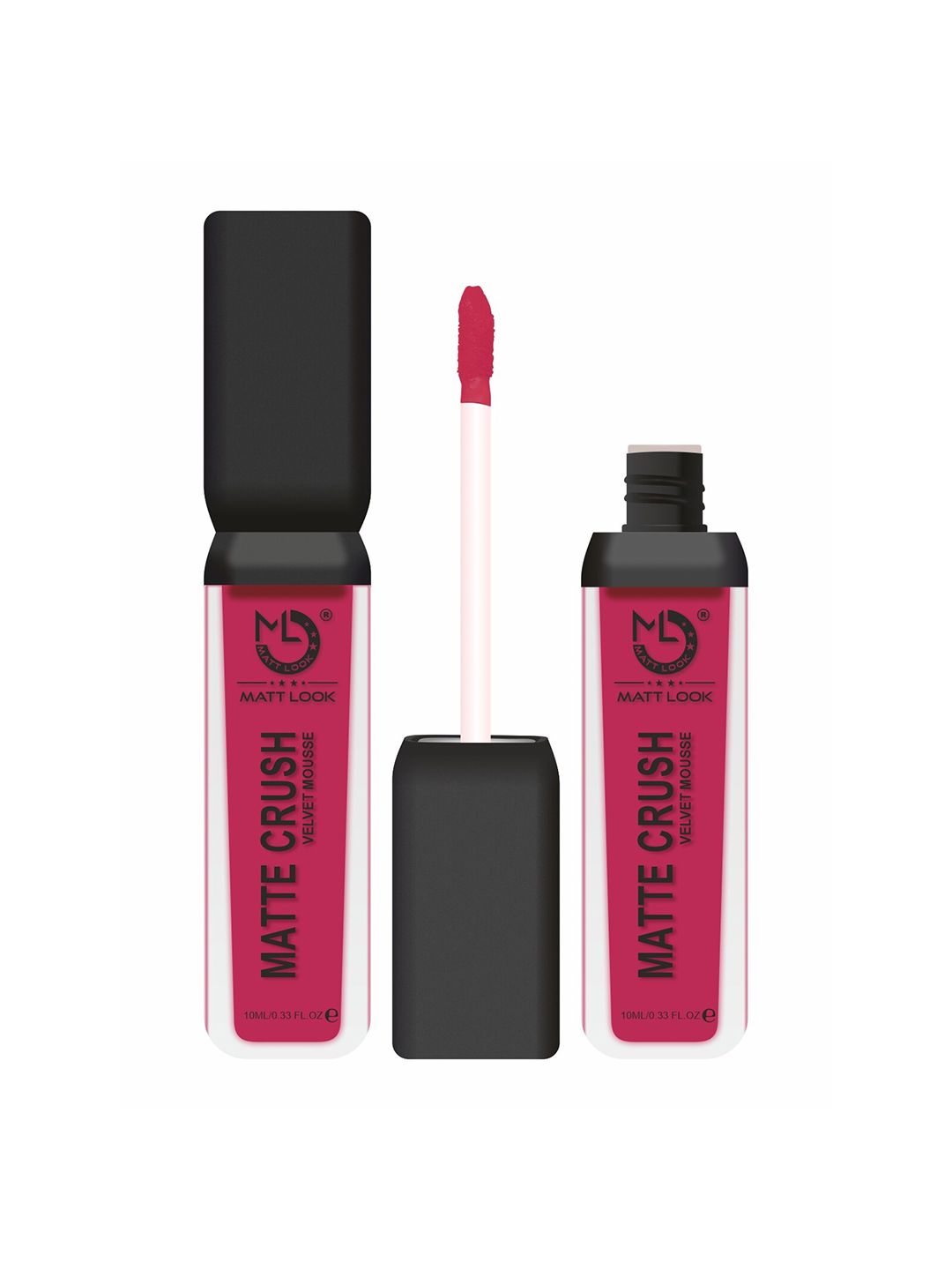 MATTLOOK Women Magenta Matte Crush Velvet Mousse Lipstick (Pack of 2) Price in India