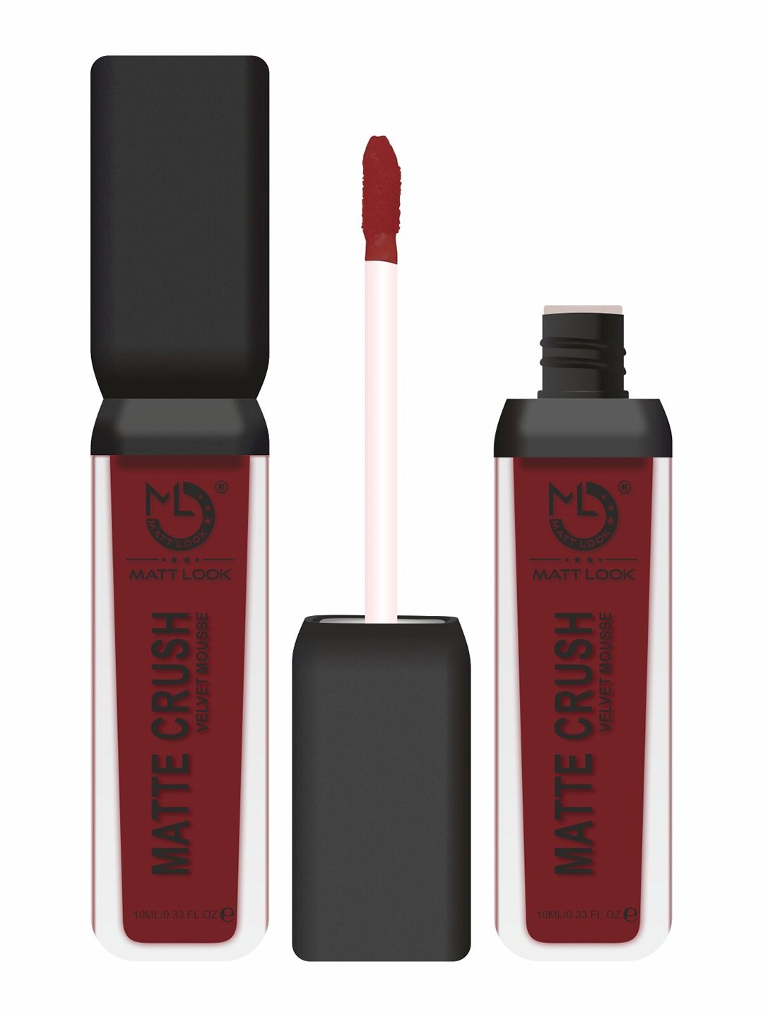 MATTLOOK Matte Crush Velvet Mousse Lipstick - Brazen Raisin 10ml (Pack of 2) Price in India