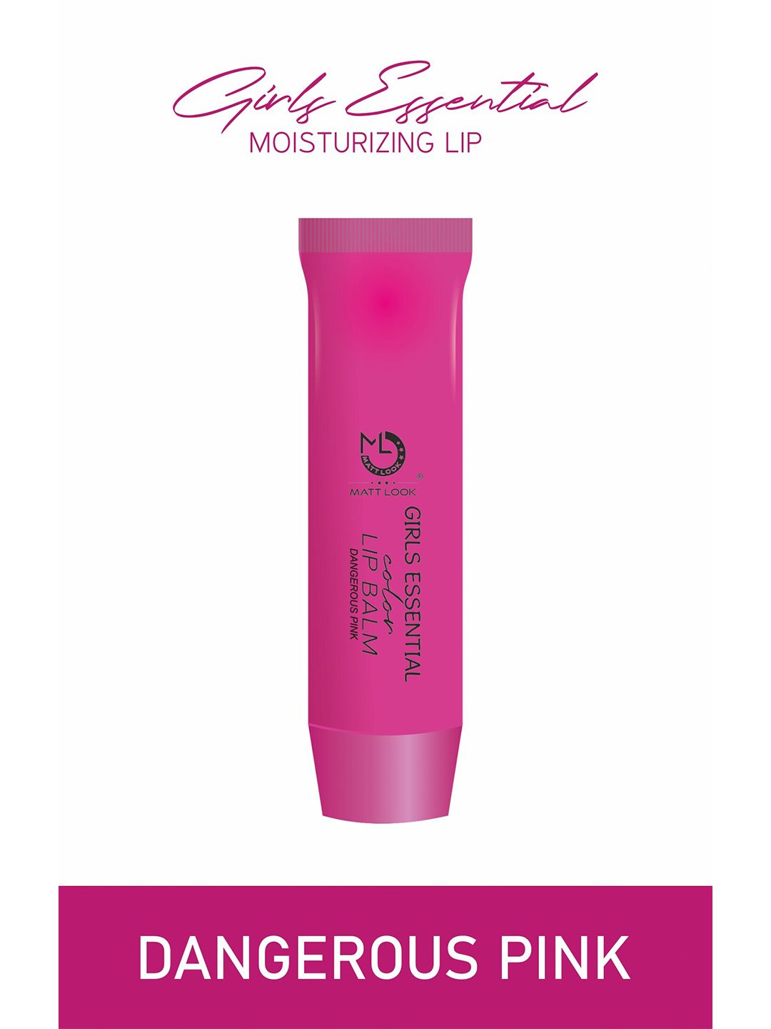 Mattlook Lip Pakc Of 3 Makeup Essential Color Moisturizing Lip Balm, Dangerous Pink, 3.5Gm Price in India