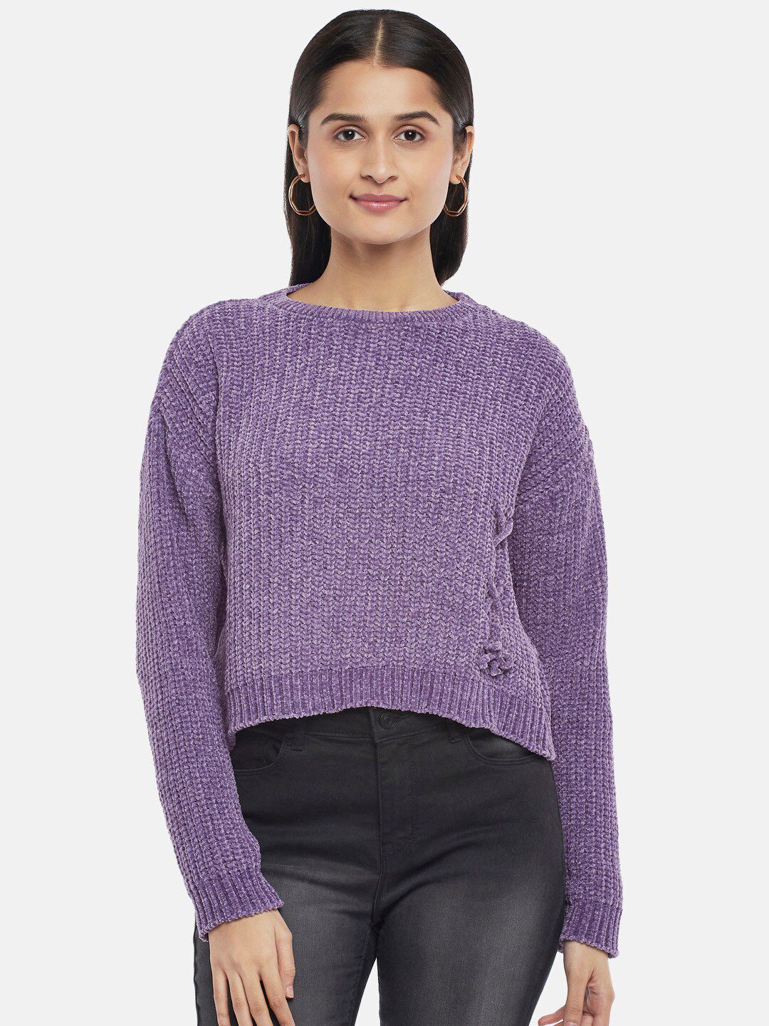 People Women Purple Pullover Price in India