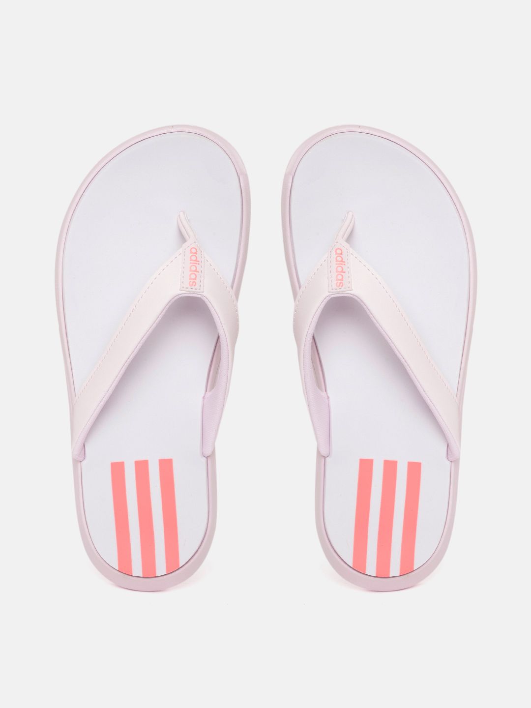 ADIDAS Women Pink Solid Thong Flip-Flops Price in India