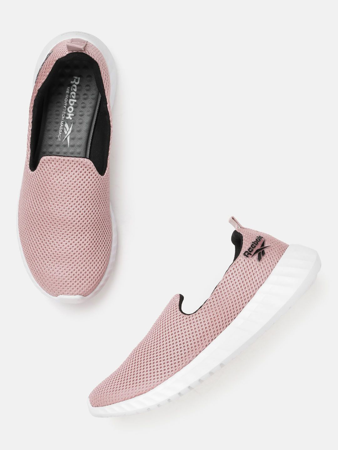 Reebok Women Pink Woven Design Inbound Slipon Walking Shoes Price in India