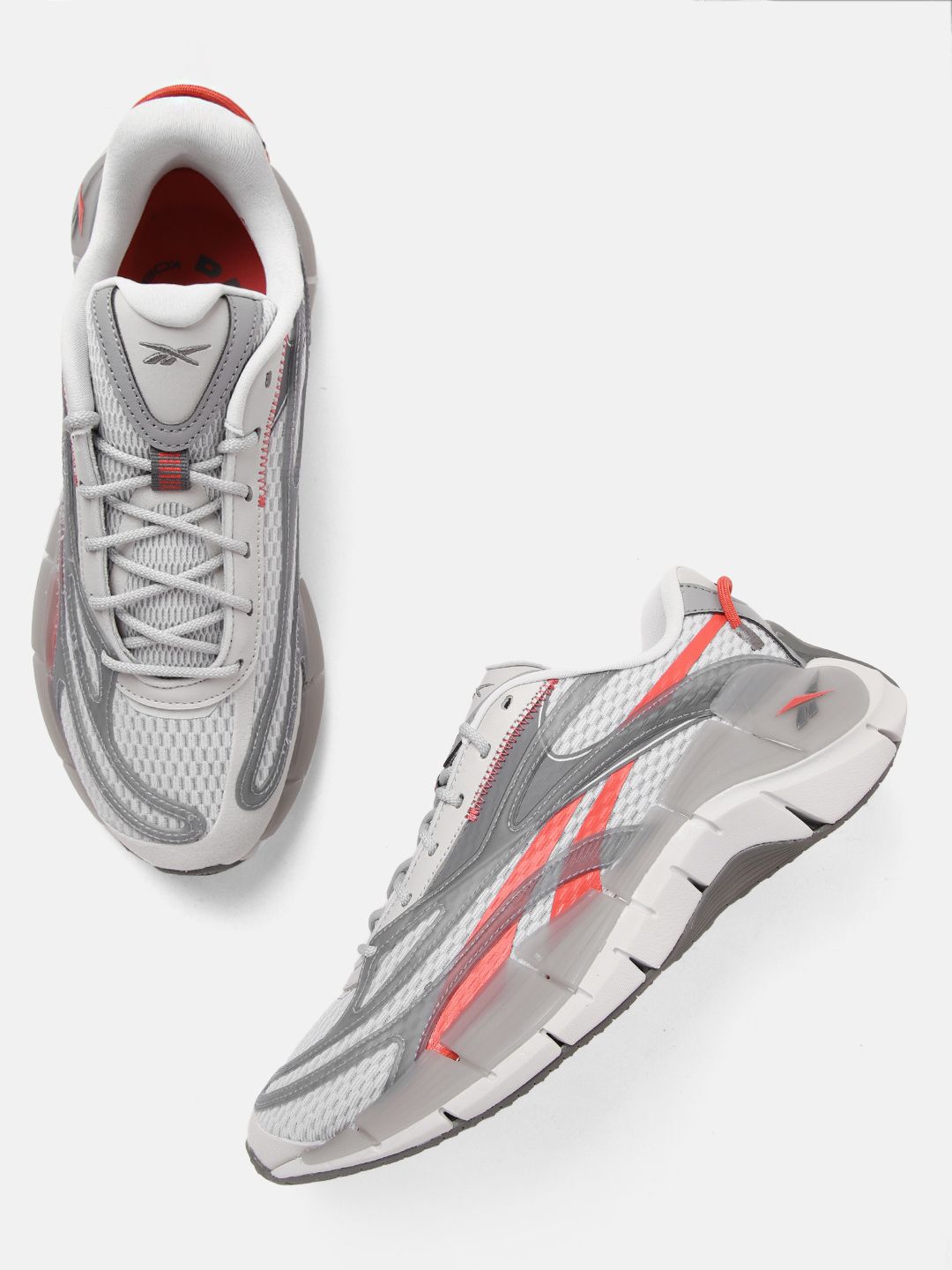Reebok Unisex Grey Woven Design Zig Kinetica 2.5 Running Shoes Price in India