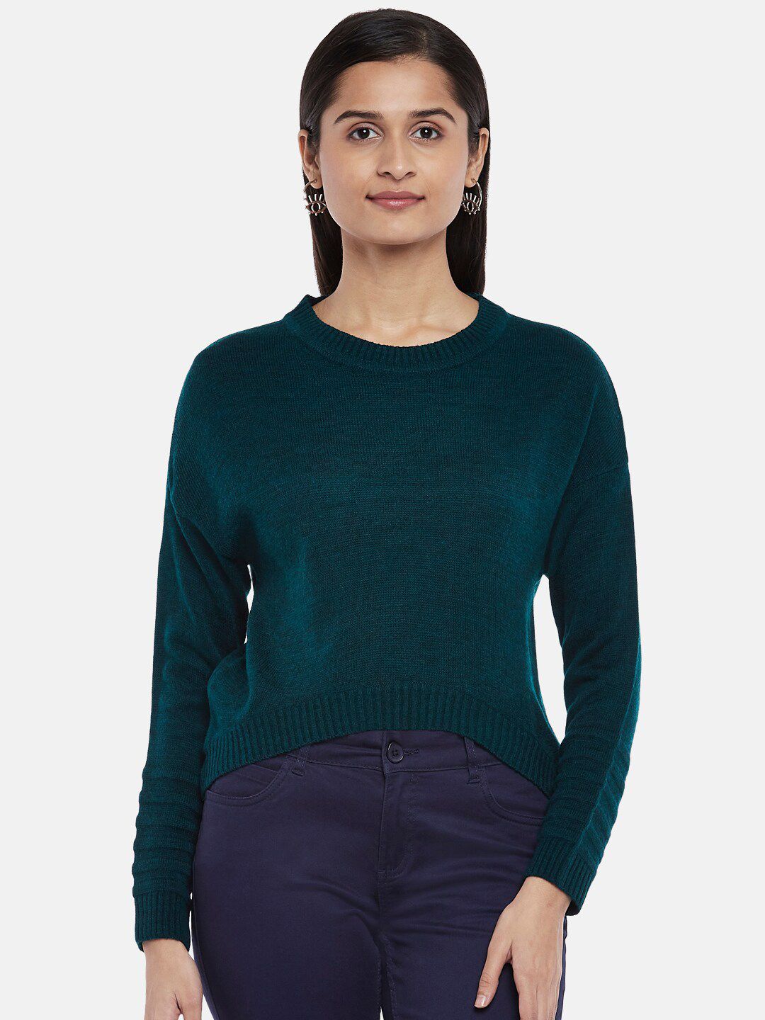 Honey by Pantaloons Women Teal Pullover Price in India