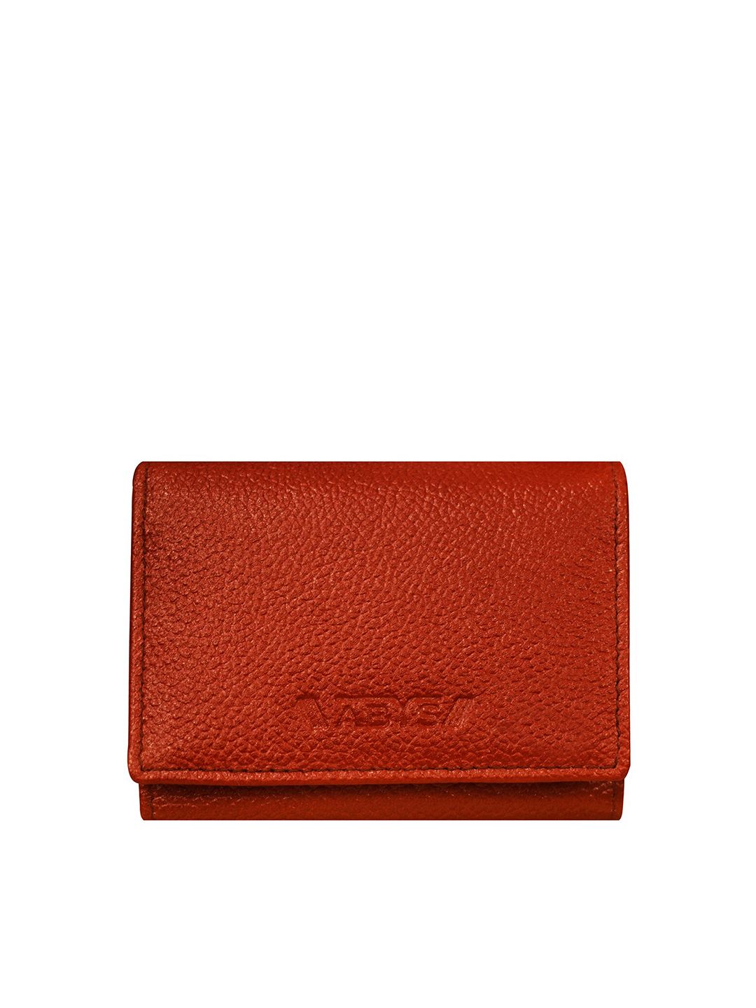 ABYS Unisex Brown Textured Leather Two Fold Wallet Price in India