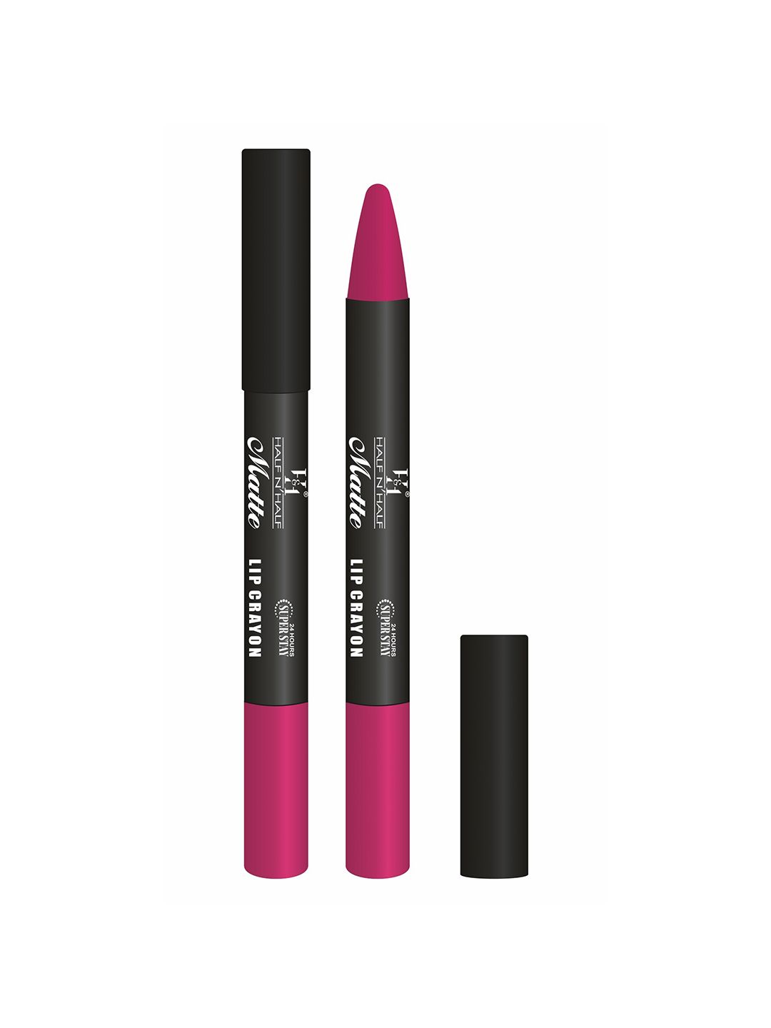 Half N Half Matte Velvet Soft 24h Super Stay Lip Crayon - 10 Rani 3.5 gm Price in India